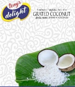 Tony's Delight Coconut Grated Pouch - Pack Size - 32x400gm