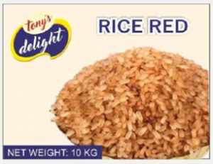 Tony's Delight Rice Red 10kg - Pack Size - 1x10kg