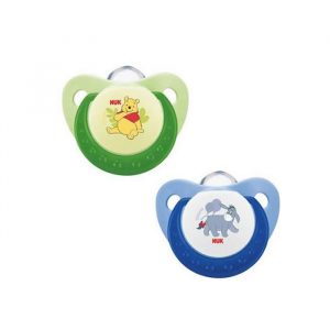 Nuk Winnie The Pooh Soother Latex Size 1 0-6 Months 2 Units
