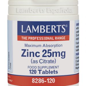 Lamberts Citrato De Zinc 25 Mg 120 Caps