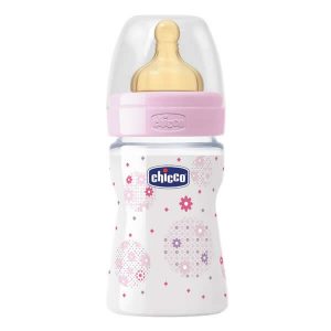 Chicco Well-Being Baby Bottle PP Normal Flux Rose 0m+ 150ml