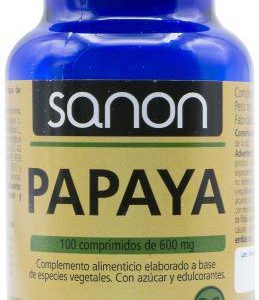 Sanon Papaya 100 Comprimidos De 600 Mg