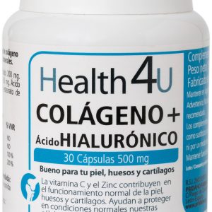 H4u Colágeno Ácido Hialurónico 30 Cápsulas De 595 Mg