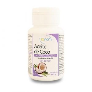 Sanon Aceite De Coco 30 Cápsulas Blandas De 1400 Mg