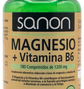 Sanon Magnesio Vitamina B6 180 Comprimidos De 1200 Mg