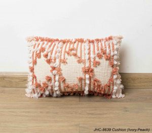 Cushion  JHC-8639  Ivory Peach  16x16