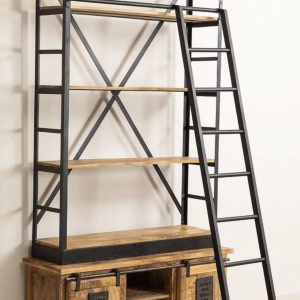 Bookshelf with ladder