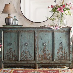 Antique torquoise sideboard