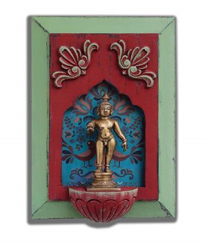 Glimps of Art (Jharokha) - RED AND GREEN - MANGO WOOD - CJJ 530