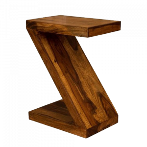 Side Table / End Table-Mango Wood-Size 16.5L x 13.5D x 16.5H -Honey Brown - ST-8025A