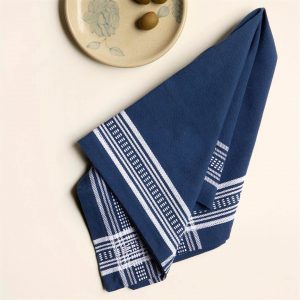 Aksa Blue 100% Cotton Napkin Set of 6 - CTTEA2260