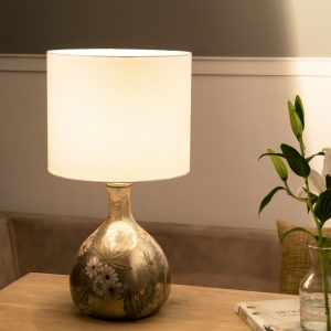Muse Glass Lamp With Shade - GSFNA2186