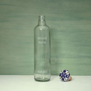 Drink More Glass Water Bottle With Ceramic Stopper - GSTEA0992