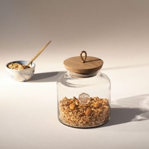 Madin Glass Jar With Wooden Lid - MPKEA2160