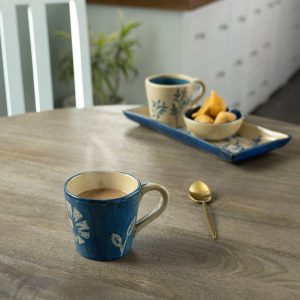 Indigo Lush Ceramic Coffee Mug - MPSWA2549