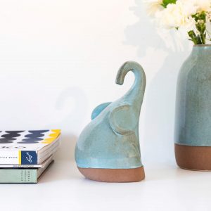 Aqua Rustic Ceramic Minikin(small) - SWDEA2218