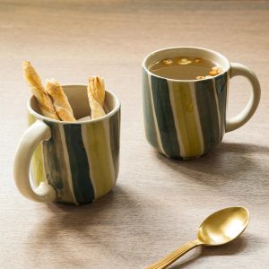 Olive Coffee Mug Set of 2 - SWETA2632