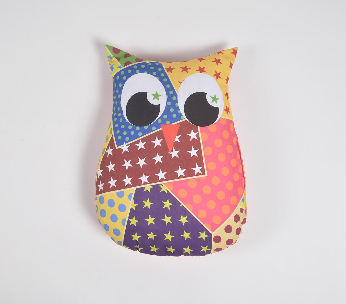 Decorative Bold Owl Cushion (12x14") - Multicolor - VAQL101011123741