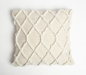 Handwoven Textured Cotton Cushion Cover_1 - Beige - VAQL10101140893