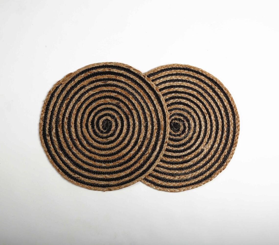 Eco Friendly Braided Jute Placemats (set of 2) - Natural - VAQL10101149103