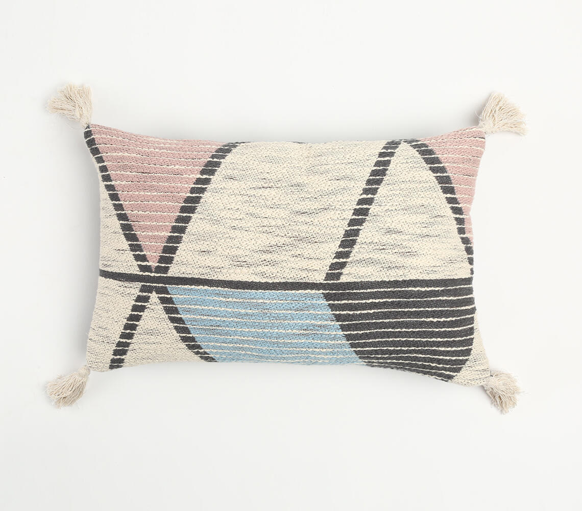 Colorblock Striped Lumbar Cushion Cover - Multicolor - VAQL10101150078