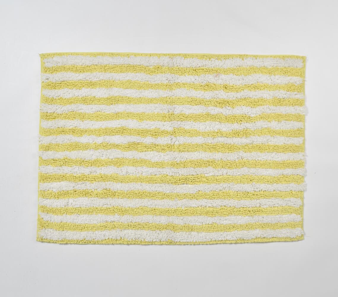 Summer Striped Yellow Bathmat - Yellow - VAQL10101157033