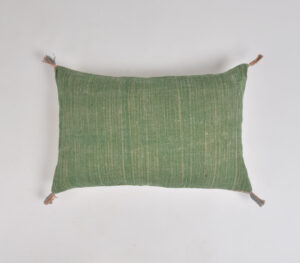 Handwoven Fern lumbar pillow cover - Green - VAQL10101170069