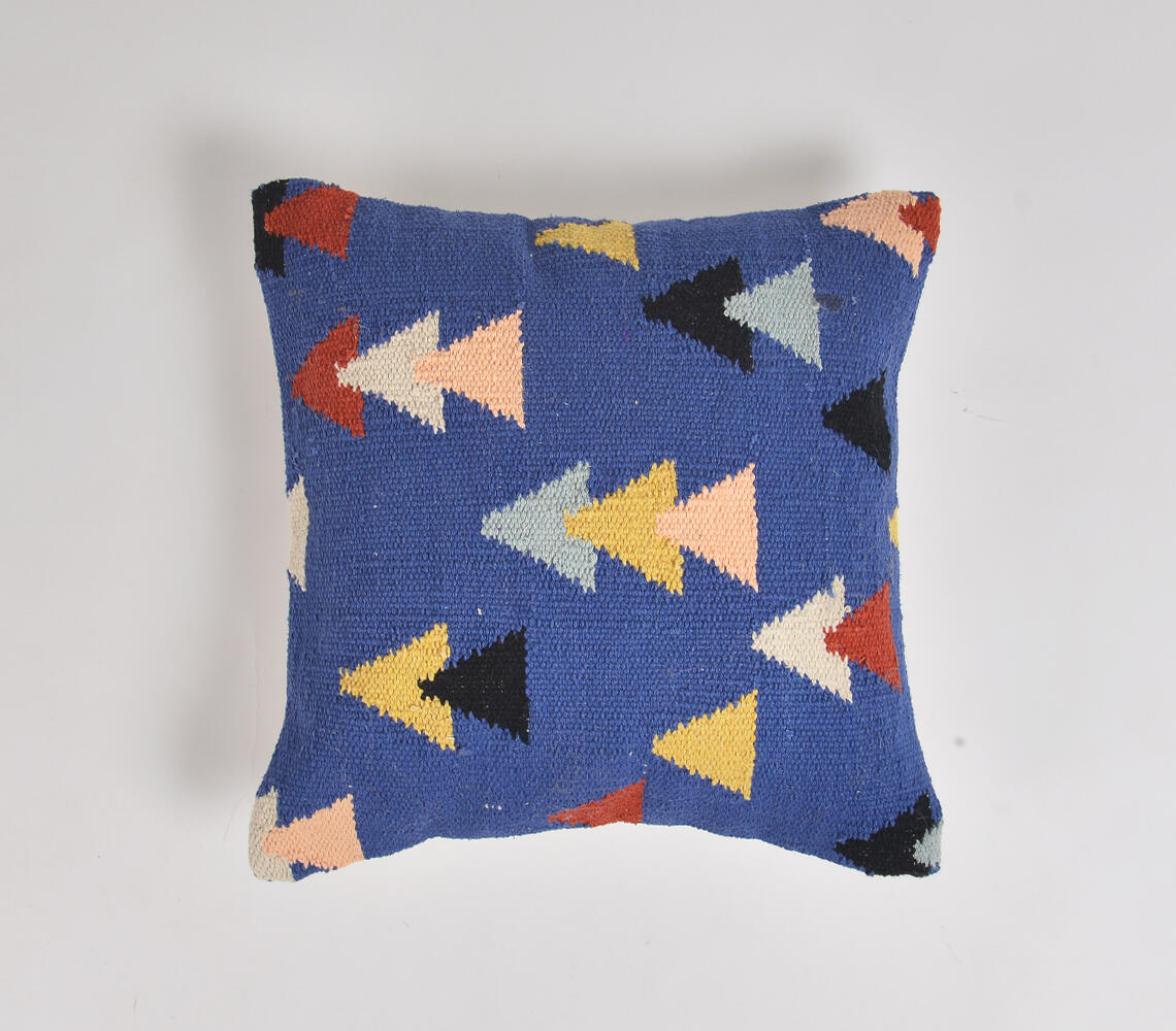 Abstract Triangles Cerulean Cushion cover - Blue - VAQL10101170070