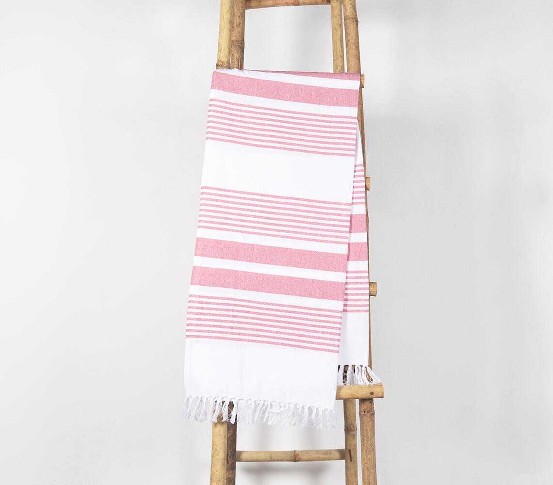 Yarn-dyed Hammam Towel - Red - VAQL10101173570