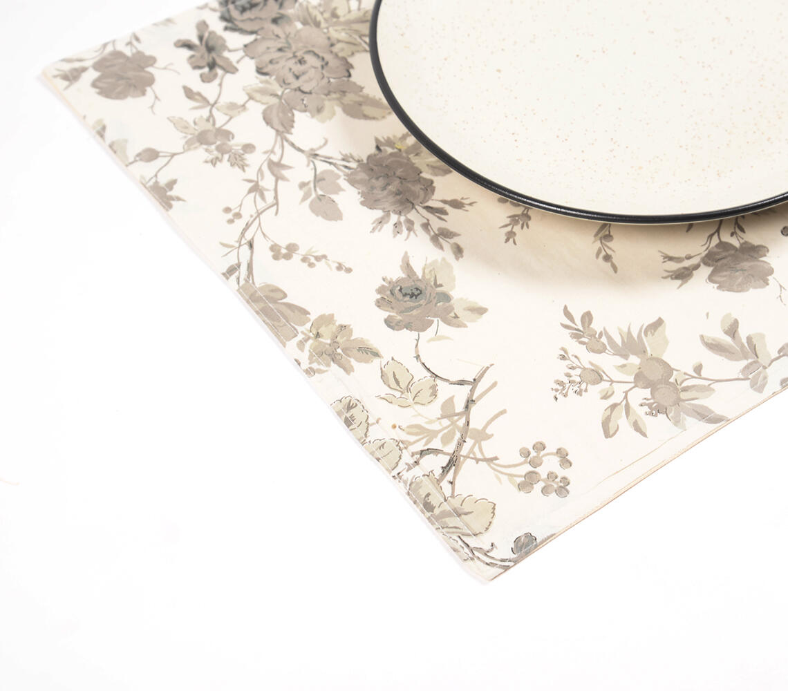 Floral Printed Placemats (Set of 4)_3 - White - VAQL10101173581