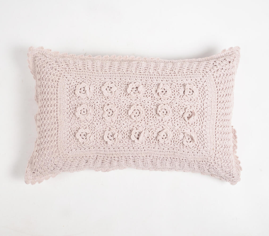 Crochet Pastel Lilac Sham Cover - Lilac - VAQL10101180385