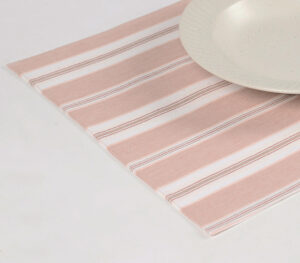 Handloom Striped Cotton Placemats (set of 4) - Brown - VAQL10101183028