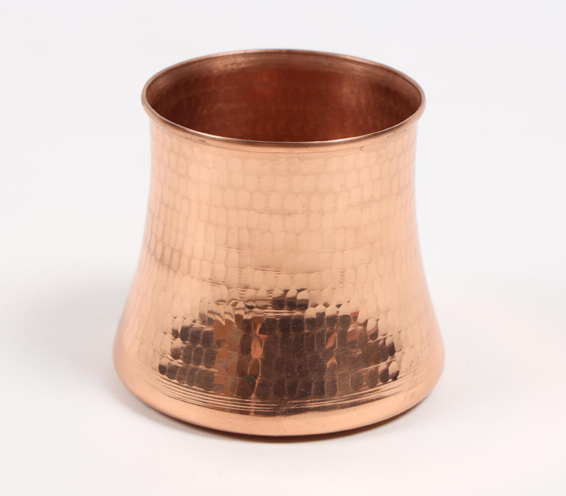 Hand Beaten Copper Rose Vase - Copper - VAQL101013140013