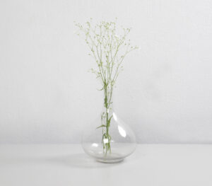 Handmade Glass Vase - Clear - VAQL10101374259