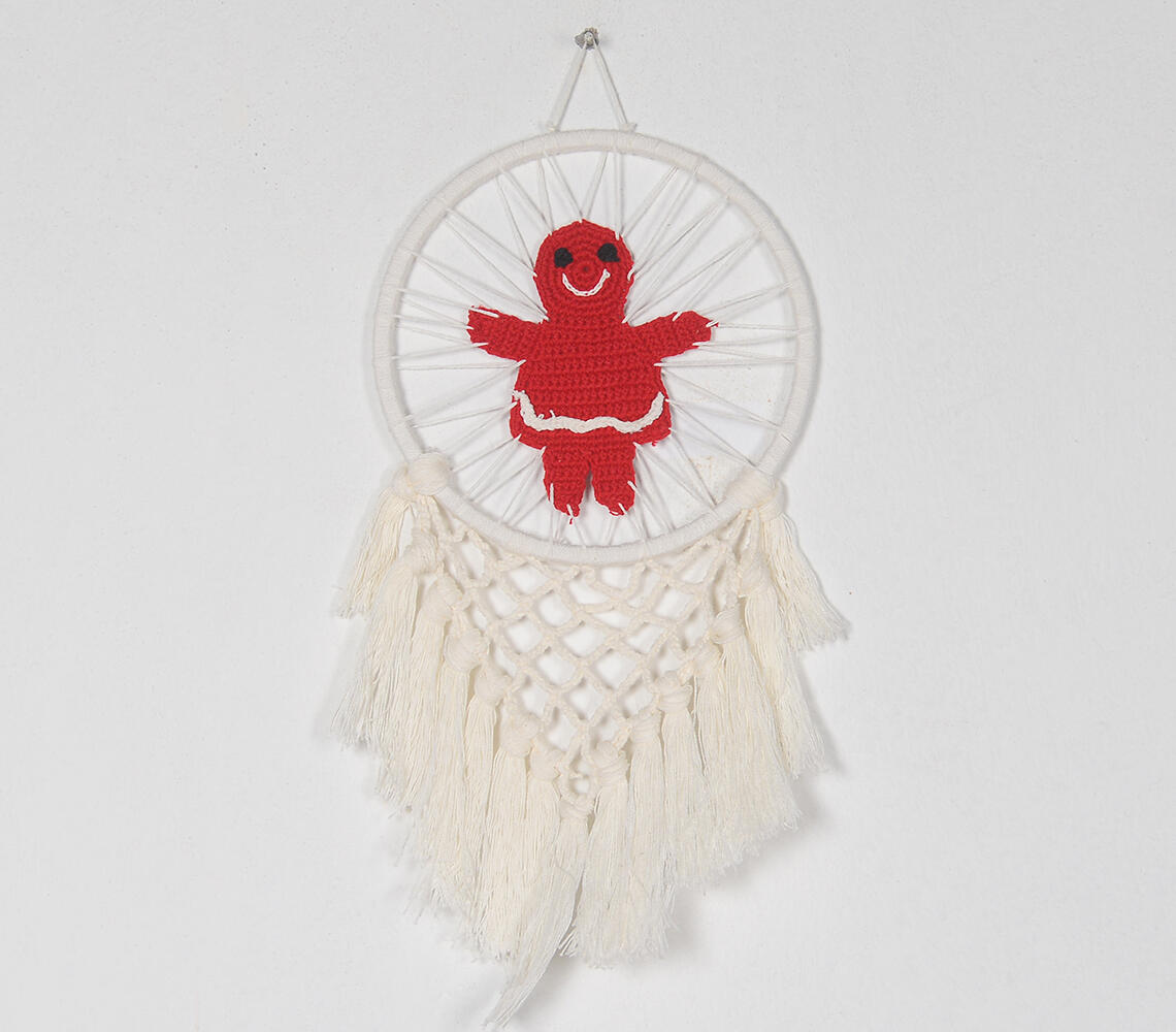 Crochet Gingerbread Girl Dreamcatcher - Multicolor - VAQL10101374355