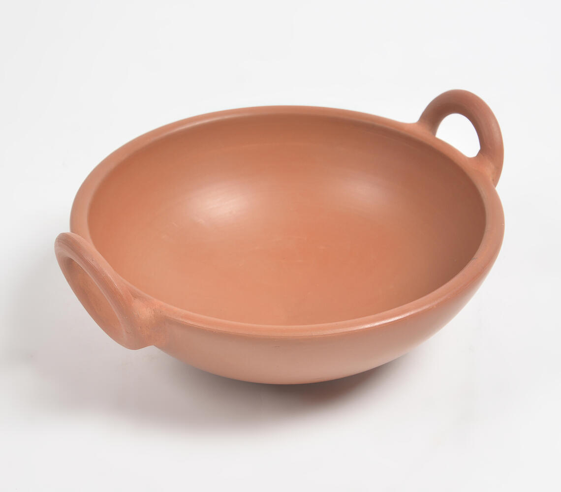 Earthy Terracotta Cooking Pot - Natural - VAQL101014103404