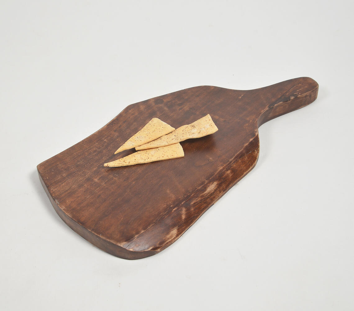 Hand Cut Mango Wood Chopping Board - Natural - VAQL101014105251