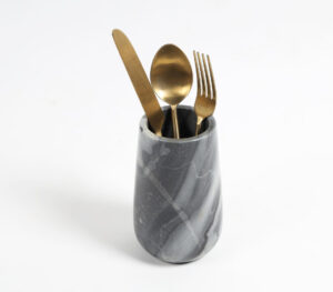 Grey Marble Classic Cutlery Holder - Grey - VAQL101014121454