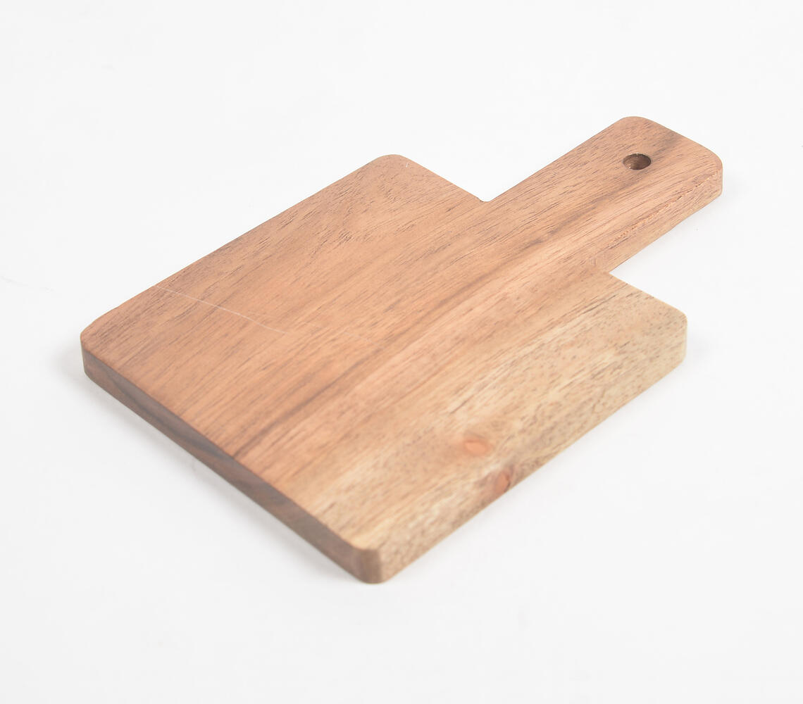 Minimal Natural Textured Acacia Wood Chopping Board - Natural - VAQL101014126754