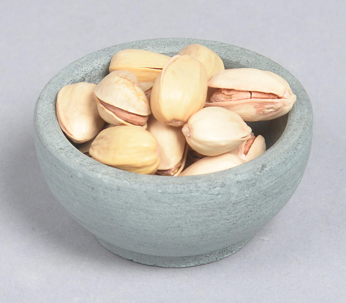 Classic Stone Turned Snack Bowl - Natural - VAQL101014126823