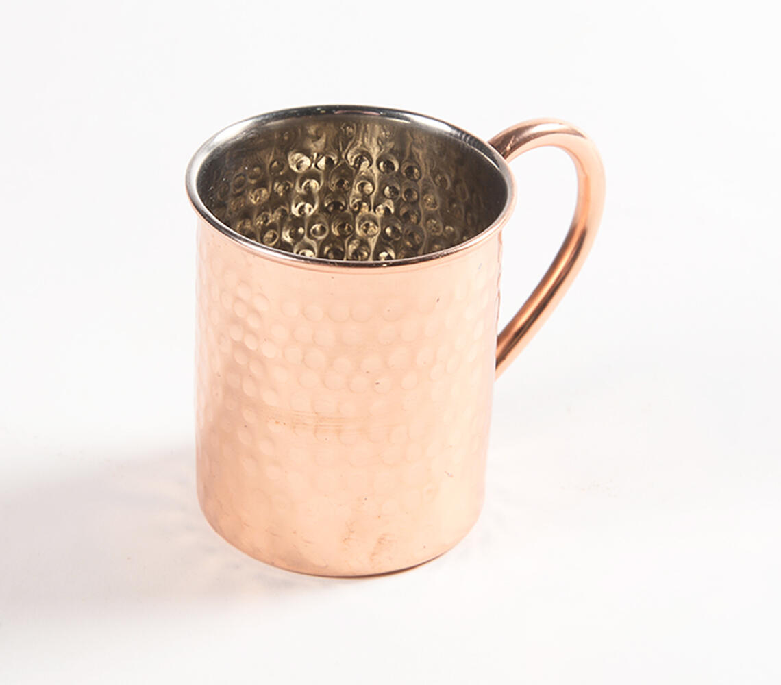 Hand Beaten Copper Mule Mug - Copper - VAQL10101470127