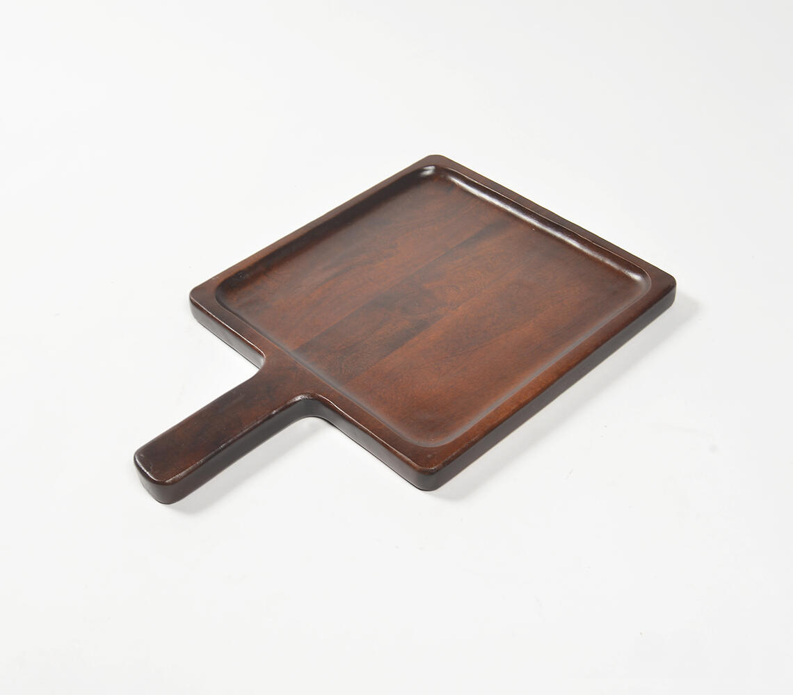 Dark Wooden Cheeseboard - Brown - VAQL10101477035
