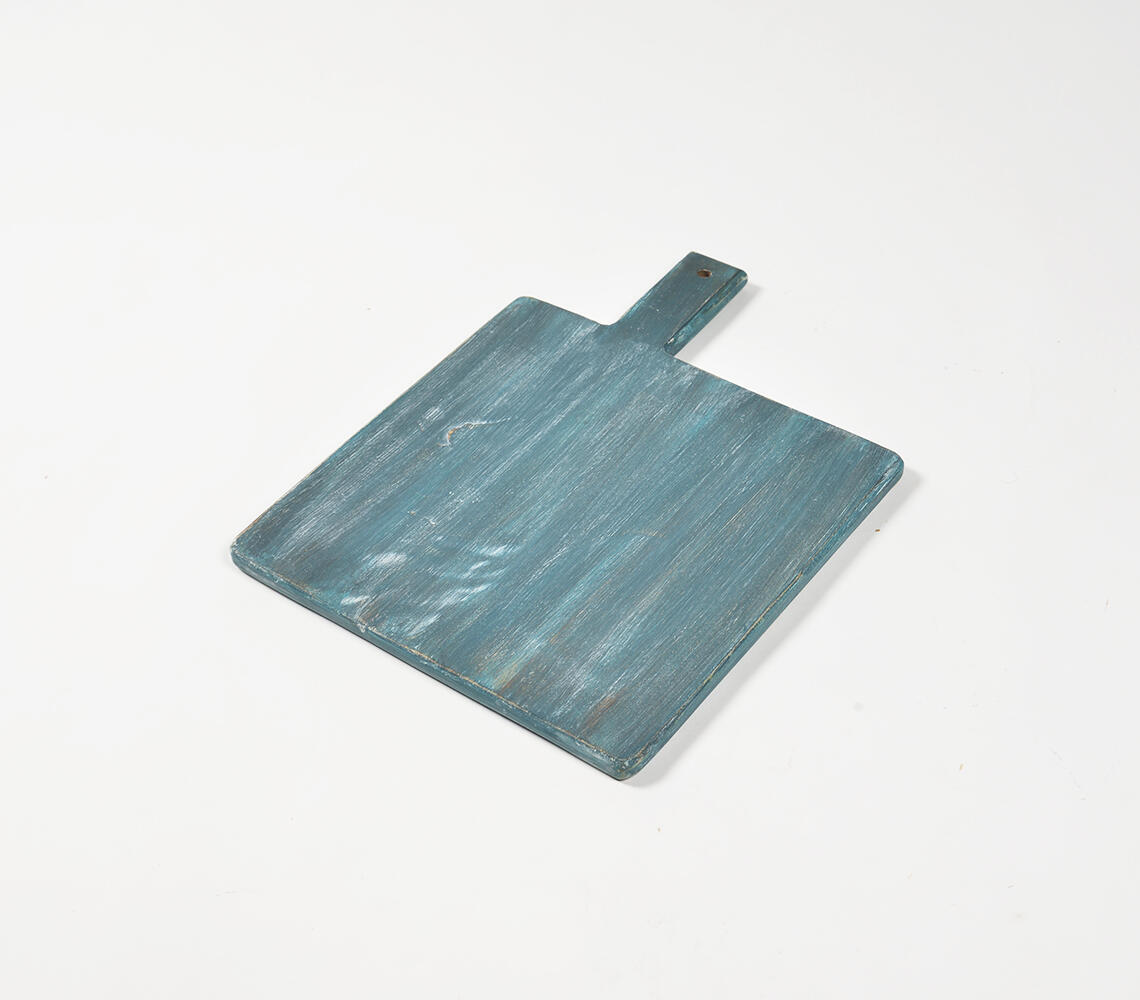 Disterssed Aqua Paddle Cheese board - Blue - VAQL10101477039
