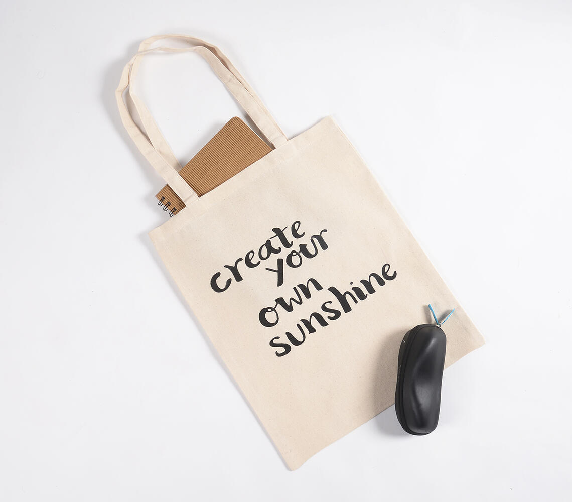 Create your own sunshine' Canvas Tote bag - White - VAQL10101575672