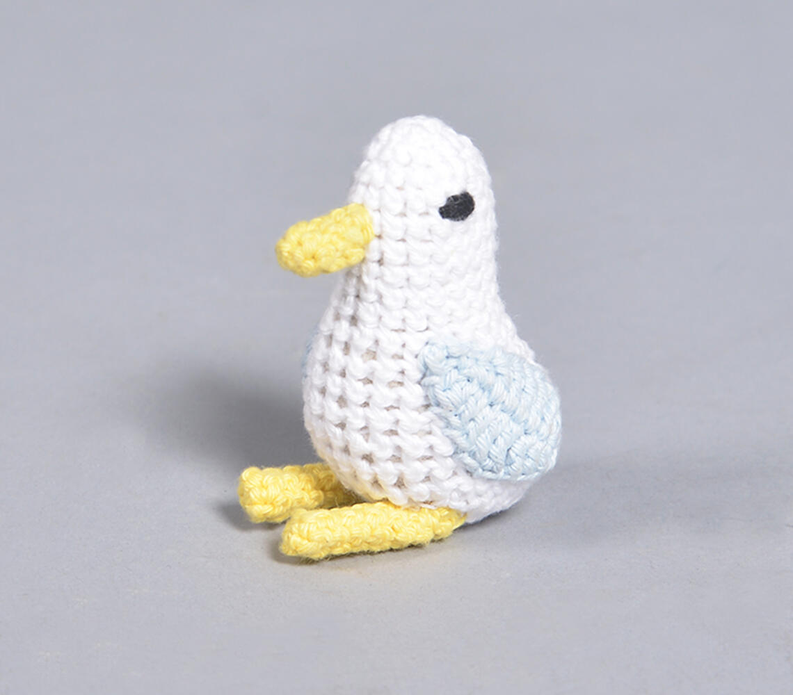 Hand Crochet Seagull Soft toy - Multicolor - VAQL10101676702