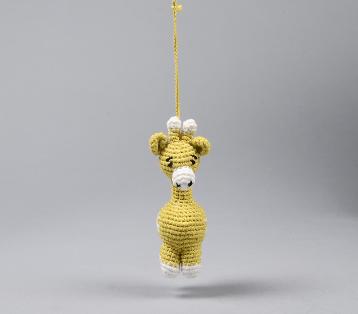 Hand Crochet Giraffe Soft toy - Yellow - VAQL10101676709