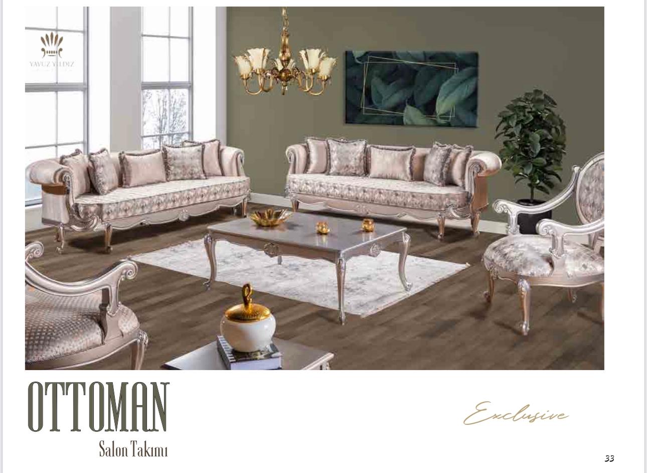Ottoman Classic Style 2 Sofa