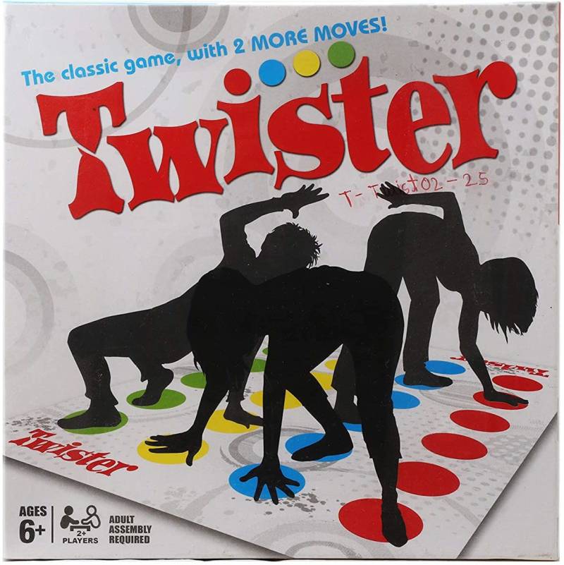 KREEBY ENTERPRISE Classic Twister to Rock The Spots Assemble and Board Game with Spinner and Cool Mat Board Game Accessories Board Game