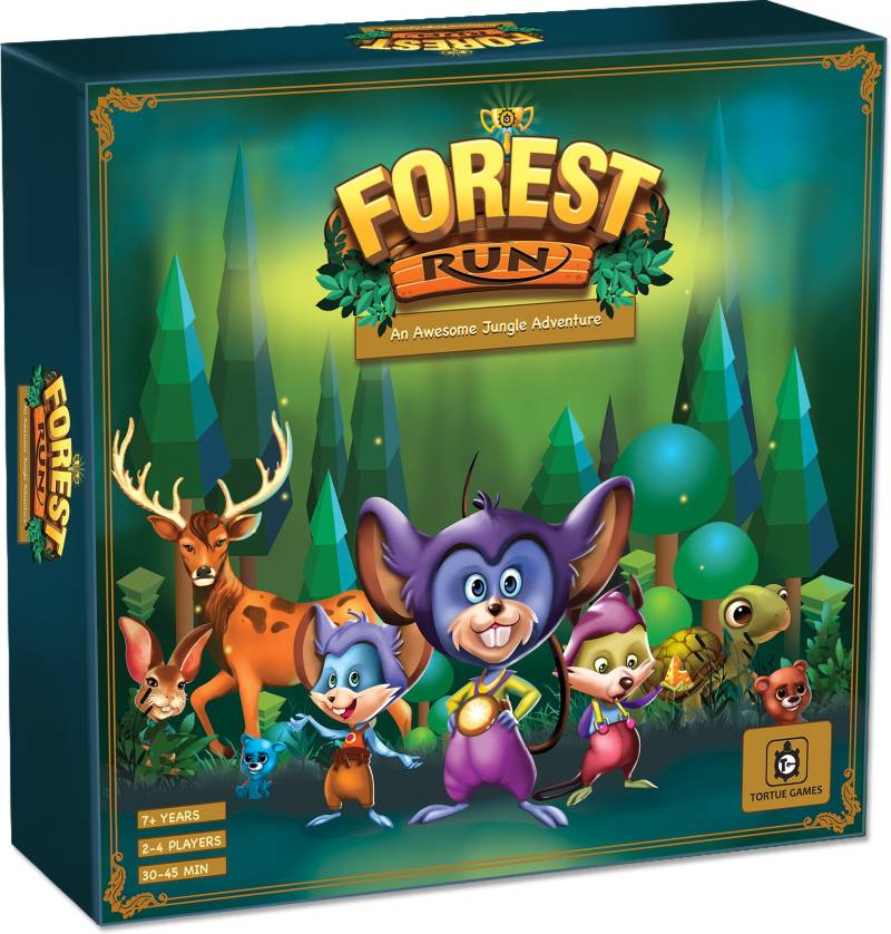 Tortue Games Forest Run - An Awesome Jungle Adventure Party & Fun Games Board Game